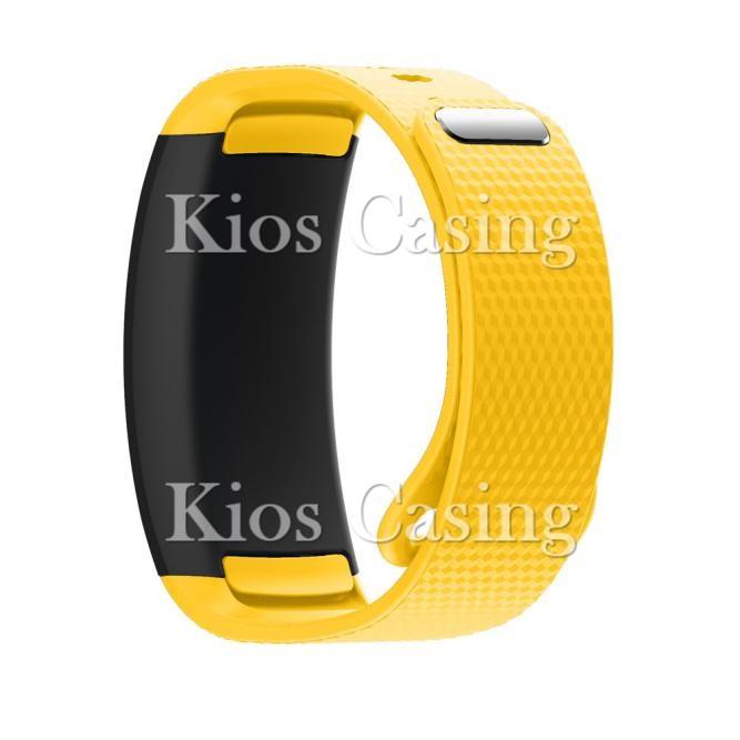 Gambar Samsung Gear Fit 2 - Silicone Sport Strap Klik Besi Tali Jam Silikon - S Yellow dari marvara undefined Tokopedia