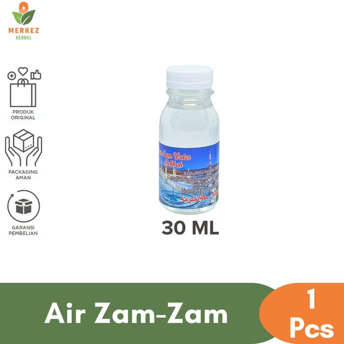 Gambar Air Zamzam / Zam Zam Botol Kecil Asli Original 100% Makkah Oleh Oleh Haji Dan Umroh Grosir - 30 Ml dari Merkez Official undefined Tokopedia