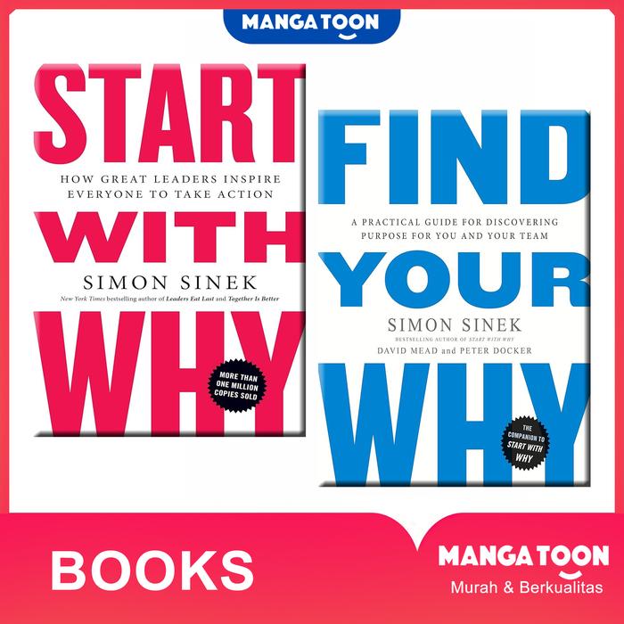 Gambar start with why & Find your why simon sinek - paket 2 buku dari Mangatonstore undefined Tokopedia