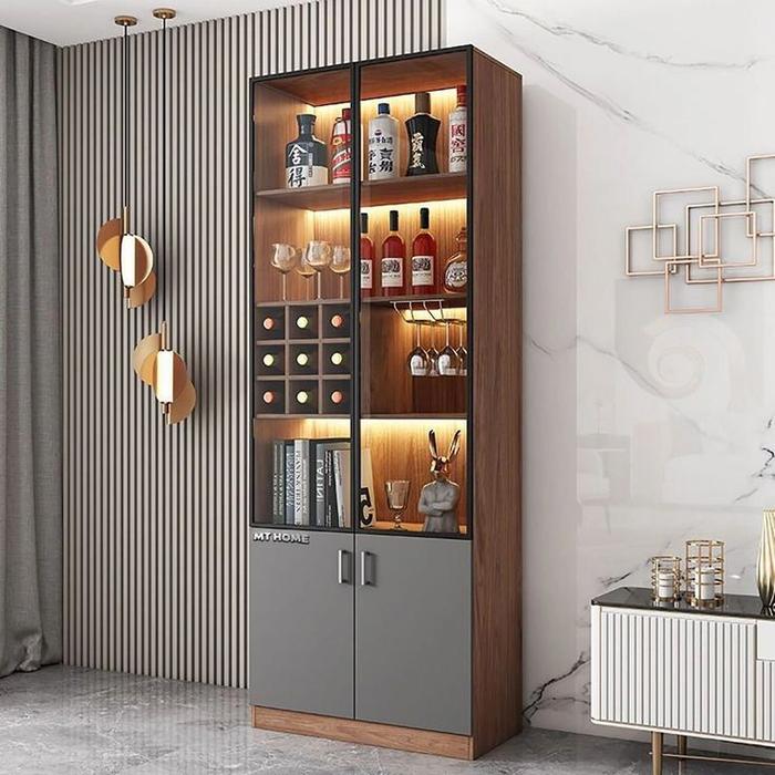 Display Cabinet Kayu Natural