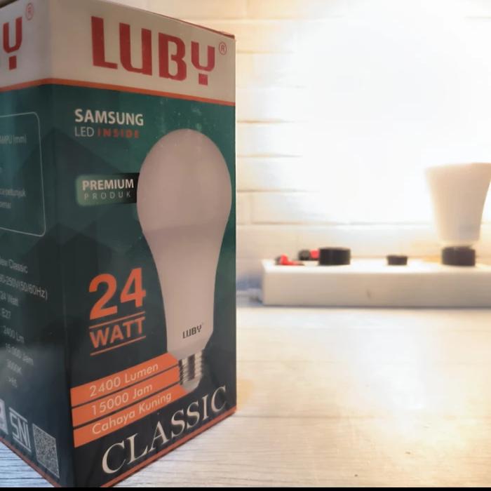 Gambar LUBY CLASSIC LAMPU LED BULB 3W 5W 7W 9W 12W 15W 18W 24W WARM WHITE BAGUS - 24 WATT dari M QUEEN undefined Tokopedia