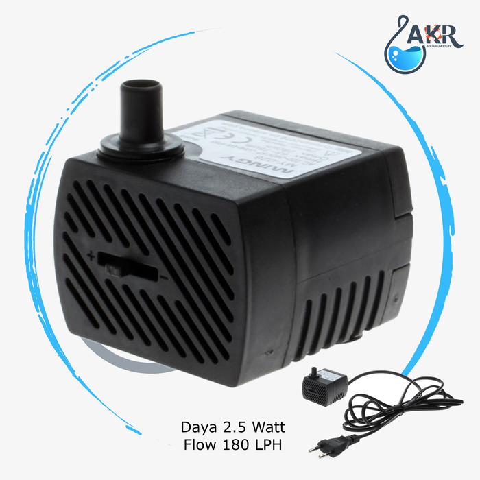 Gambar Mesin Pompa Celup Mini 2 - 4 Watt Submersible Aquarium / Hidroponik - 2.5 watt dari AKR Stuff undefined Tokopedia