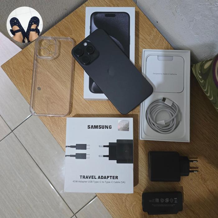 Gambar Iphone 15 Pro Max 15 Promax 256 256Gb bonus Charger 45w Garansi Resmi dari Maneera Store undefined Tokopedia