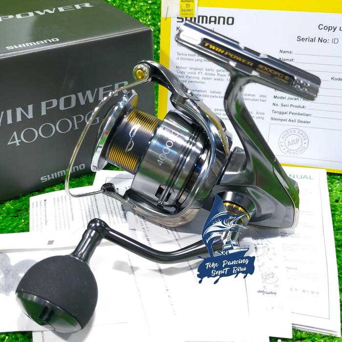 harga reel pancing shimano twin power REEL SHIMANO TWIN POWER 4000PG 4000XG 4000M 4000HG JAPAN NEW 2024 GARANSI  RESMI ORIGINAL | REEL JEPANG | REEL PANCING | REEL MURAH | REEL TERLARIS