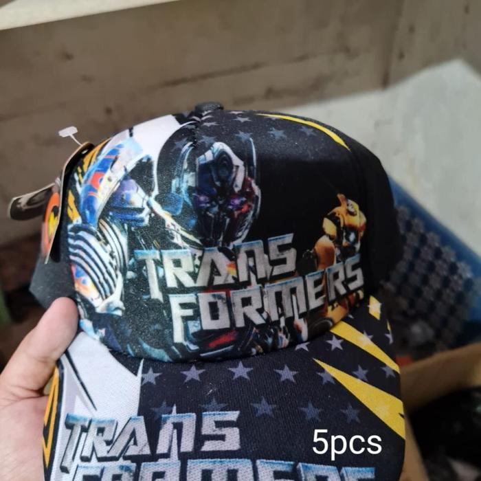 Gambar Topi Anak Karakter Motif Transformer Fullprinting dari DJOKAM STORE SURABAYA undefined Tokopedia