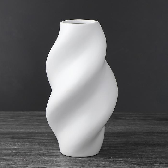 Gambar Vas Keramik Hazel Odessa Home / Pottery / Aesthetic Decor / Pajangan Rumah / Pottery - White dari Odessa.Homegoods undefined Tokopedia