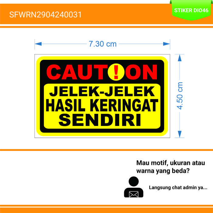 Gambar Cutting sticker quotes lucu motor kata-kata ucapan stiker tempel kaca bodi mobil - SFWRN2904240031 dari DIO46 undefined Tokopedia