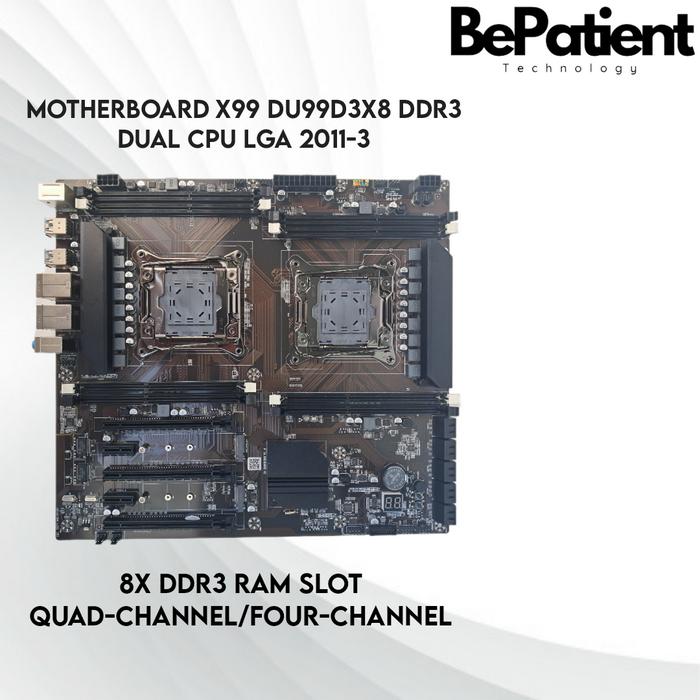 Gambar Motherboard X99 DUAL DDR3 LGA 2011-3 + Xeon E5 V3 + DDR3 RAM - X99+E5 2673 V3, Tanpa RAM dari BePatient31 undefined 5 Tokopedia