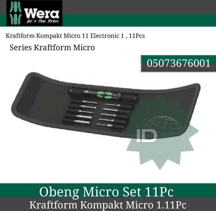 Gambar Obeng Micro Set Wera 05073676001 Kompakt Micro 11 Electronics 1, 11 Pc dari SATA TOOLL undefined Tokopedia
