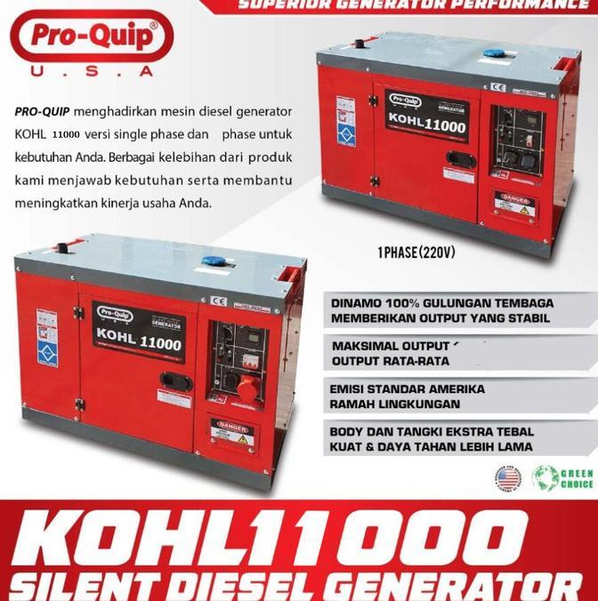 Gambar Genset Silent PROQUIP KOHL11000 7500Watt Power Generator Diesel Solar dari OTTO mandiri undefined Tokopedia