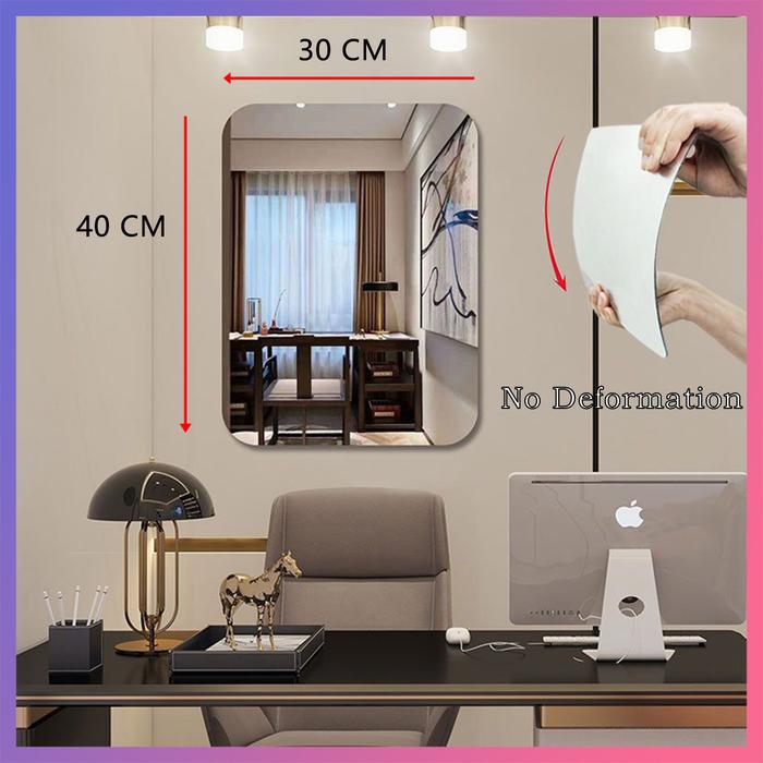 Gambar Acrylic Mirror Bendable 30*40 Wallpaper Mirror Cermin Rias Dinding dari RUSA MAJU undefined Tokopedia