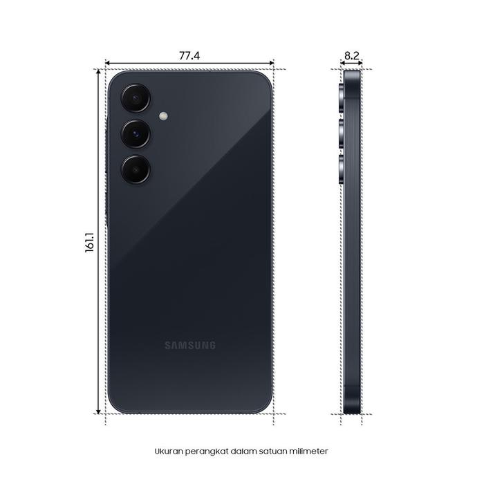 Gambar SAMSUNG Galaxy A55 5G RAM 8GB/ 12GB/ 256GB - LILAC - IP67 - sAMOLED 120Hz - 50MP - EXYNOS 1480 - IP67- RESMI SEIN - Navy, RAM 8GB/ 256GB dari Tmobile itc bsd undefined Tokopedia