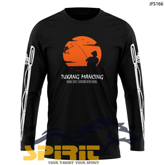 Gambar Kaos Mancing Lengan Panjang Pria Baju Pancing Baju Mancing Mania Jumbo Distro Premium - Hitam, XXL dari Kaos Pria T-Shirt Man Distro undefined Tokopedia