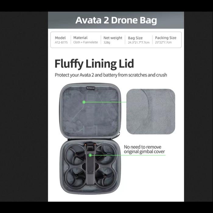 Gambar Sunnylife Portable Carrying Case Mini Bag DJI Avata 2 FPV Googles RC - Avata2 Body Bag dari Devil Store Indonesia Kota Administrasi Jakarta Utara Tokopedia