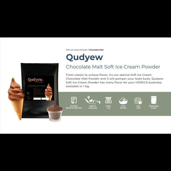 Gambar Soft Ice Cream Qudyew Powder tiramisu bluebery choco malt bluberi 1 kg - chocomalt dari Toserda Bandung undefined Tokopedia
