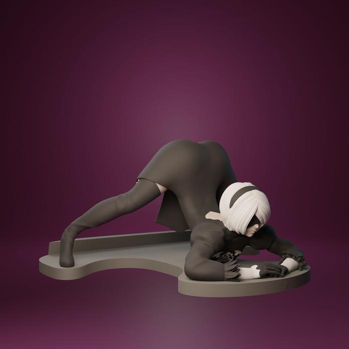 Gambar 2b nier automata phone holder resin kit figure - normal dari Chia Hobby undefined Tokopedia