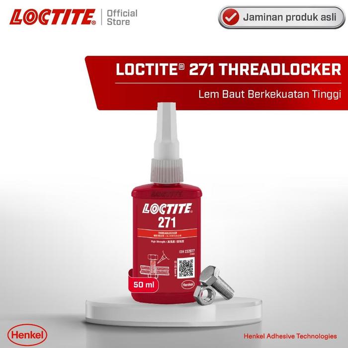 Gambar LOCTITE 271 THREADLOCKER LEM BAUT 50 ML - 271 dari kurangduwit74 undefined Tokopedia