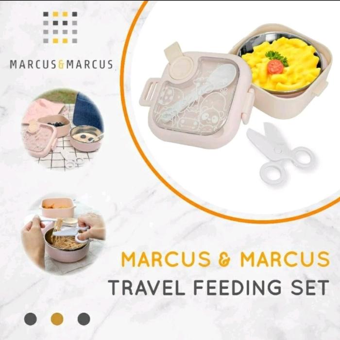 Gambar Marcus And Marcus Trevel Feeding Set - Pastel Pink dari mondebaby undefined Tokopedia