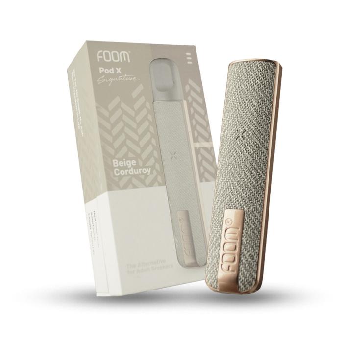 Gambar Foom Pod X Signature Series 600mAh Pod Kit by Foom Lab Global - BEIGE CORDUROY dari Kedai Beluk undefined Tokopedia