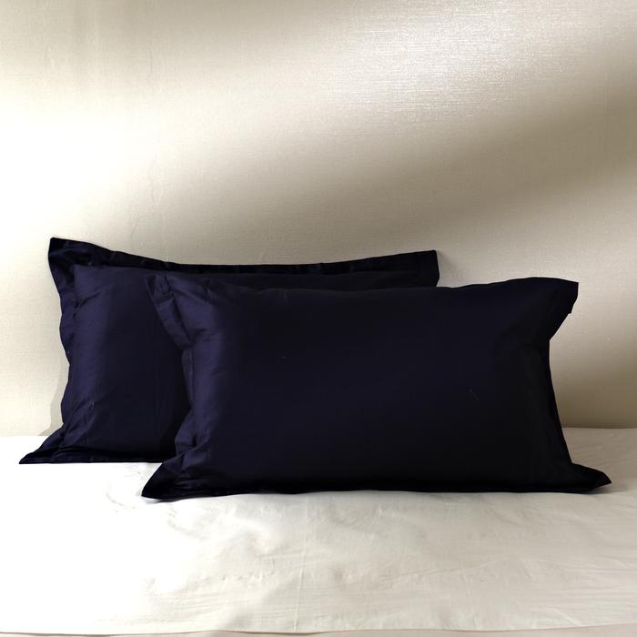Gambar sarung bantal katun jepang polos - navy, 1Sarban 1Sargul dari SoulmateBedsheet undefined Tokopedia