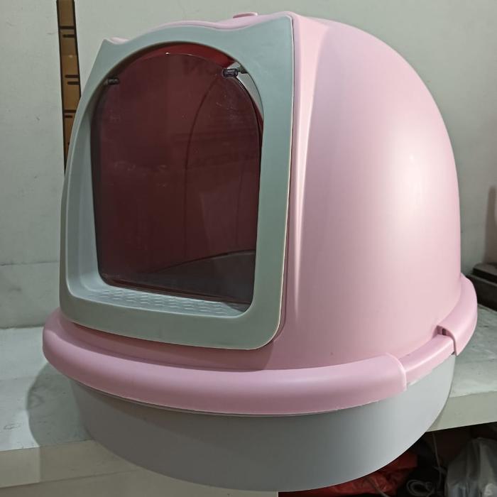 Gambar Cat Litter Box Jumbo-Tempat Pasir Kucing-Cat Litter Box Pet Toilet - Merah Muda dari Sweetty Heart Store undefined Tokopedia