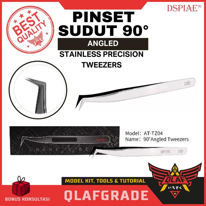 Gambar Pinset Metal Precision Professional Tweezers for Hobby - 90Angled dari Wahkhilaf undefined Tokopedia