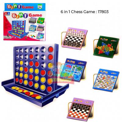 Gambar Mainan Board Game Kids Children Fun Table 6 in 1 Game / Travel Game Set with Chess And Connect 4 dari Fortunetoys undefined Tokopedia