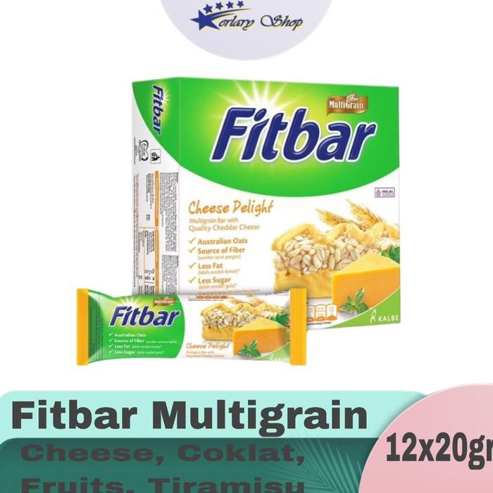 Gambar B4y FITBAR 12x20gr rasa CHEESE, coklat, fruits, nuts / FITBAR ISI 12pc - CHEESE 12x20gr dari Jazmi3216 undefined Tokopedia