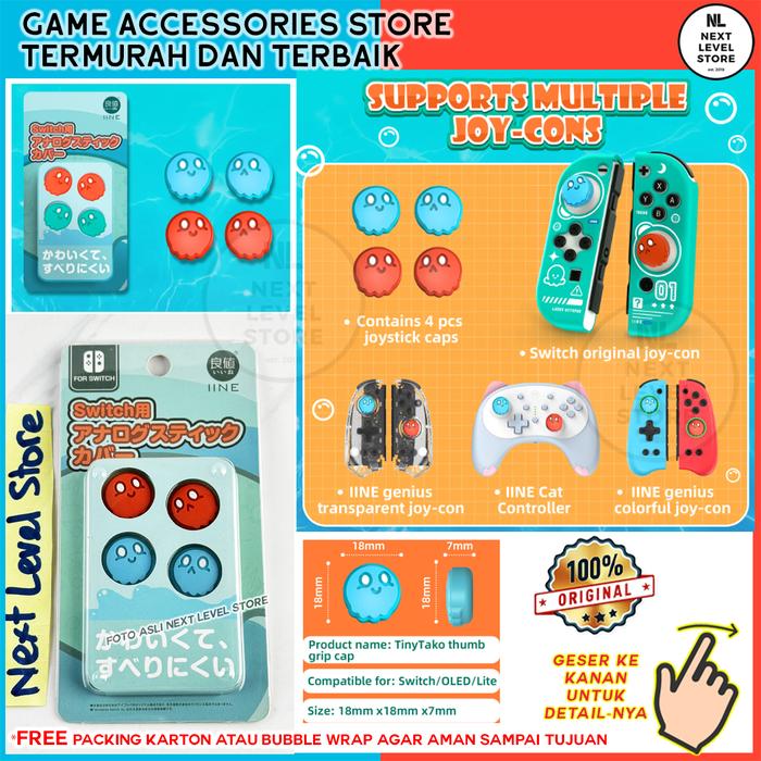 Promo Analog Caps Cap IINE Cool Summer TinyTako Joycon Thumb Grip Nintendo  Switch Joy-Con Joy Con L814 di Next Level Store Tokopedia