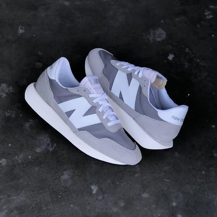 Gambar SEPATU NEW BALANCE CLASSIC 237 574 GREY BLUE BLACK WHITE GUM ORIGINAL - STEEL GREY, 44 dari segenproject undefined Tokopedia
