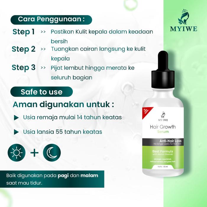 Gambar My Iwe Hair Serum - Obat Penumbuh Rambut - Serum My Iwe dari Sidolaris Shop undefined Tokopedia