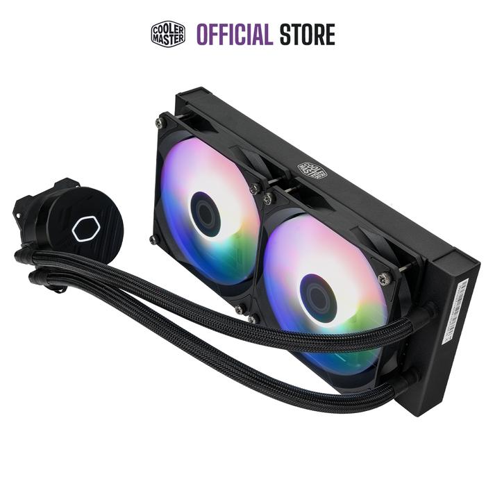 Gambar Cooler Master MasterLiquid 240L Core ARGB CPU Liquid Cooler - Hitam dari Cooler Master Official undefined Tokopedia