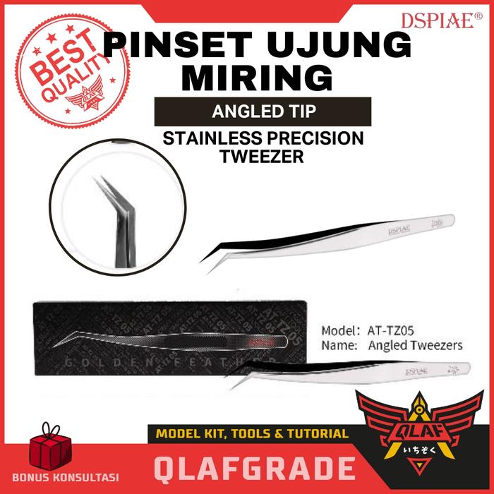Gambar Pinset Metal Precision Professional Tweezers for Hobby - ANGLED TIP dari Wahkhilaf undefined Tokopedia