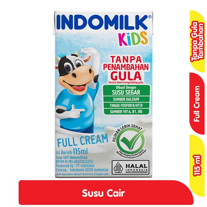 Gambar Indomilk kids susu rendah gula chocolate / full cream 115 ml - full cream dari Kakikustoree_NEW undefined Tokopedia