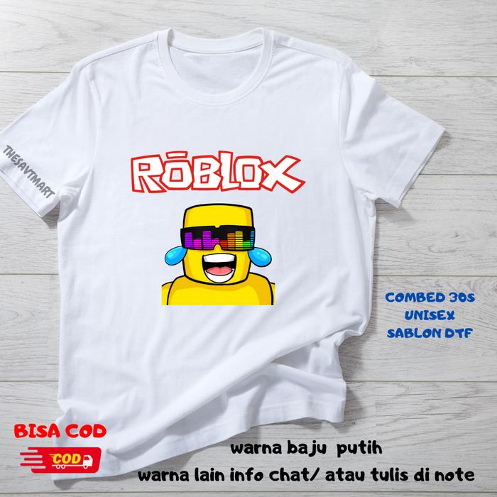 Gambar BAJU KAOS ROBLOX SUNNY AND MELON - BAJU ANAK DEWASA MURAH - MODEL 04 PUTIH, L dari Thesavt mart undefined Tokopedia