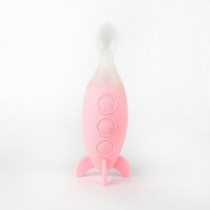 Gambar Marcus And Marcus Feeding Spoon Dispenser Rocket - Pink dari mondebaby undefined Tokopedia