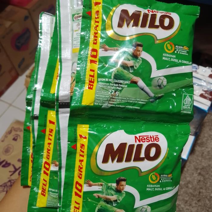 Gambar Milo ActivGo Minuman Serbuk Coklat Renceng 22g 10 pcs / 11 Pcs - 11 Pcs dari Radevasto undefined Tokopedia
