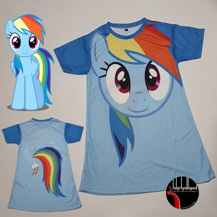 Promo Baju FULLPRINT Dress Kostum Anak Dewasa My Little Pony