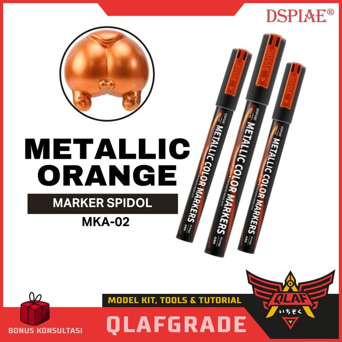 Gambar DSPIAE Marker Super Metallic Color - gundam marker spidol MKA - Metallic Orange dari Wahkhilaf undefined Tokopedia