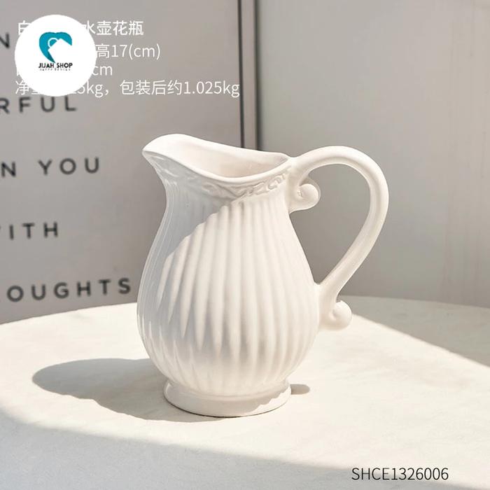 Gambar Skandinavia Dalam Vas Keramik Vintage Vas Keramik Hidroponik Ketel Putih Ornamen Ruang Tamu Vas - Vas Bergaris dari Jijahh Shop undefined Tokopedia