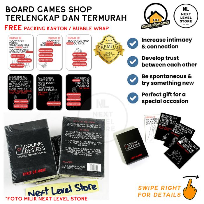 Gambar Drunk Desires Three or More Kartu Permainan Untuk Pasangan Card Couple Drinking Game Board Games Desire dari Next Level Store undefined Tokopedia