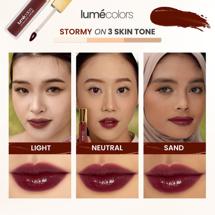 Gambar LUMECOLORS ULTRALIGHT LIPTINT 6.6 mL - Available in 3 colors - Stormy dari Lumecolors Official Indonesia undefined Tokopedia