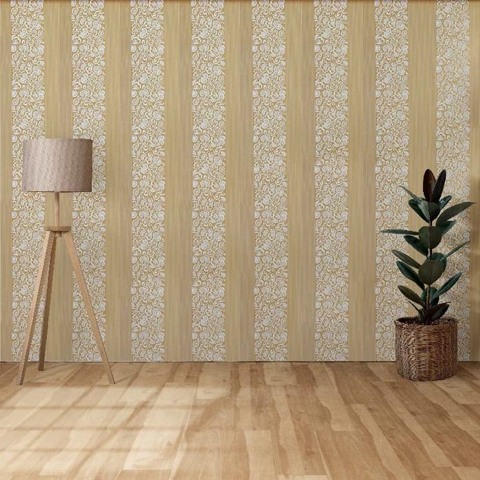 Gambar wallpaper dinding silver garis gelombang ruangan luar dalam elegan - salur elegan dari FIROH WALLPAPER undefined Tokopedia