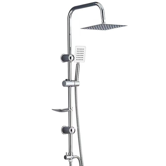 Gambar Shower Set Shower Mandi Set Stainless Kamar Mandi Rain Shower + Keran Cabang Mandi Air Dingin - Tanpa keran dari Akeaee undefined Tokopedia