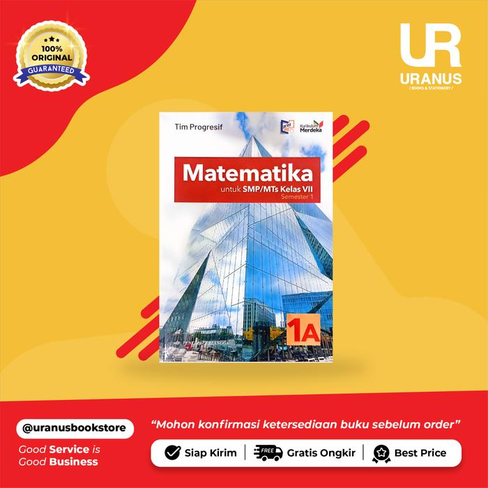 Gambar MATEMATIKA 1A SMP/MTS KUR MERDEKA - 100% ORI - ERLANGGA - TOKO BUKU URANUS NGAGEL SURABAYA dari Toko Buku Uranus undefined Tokopedia