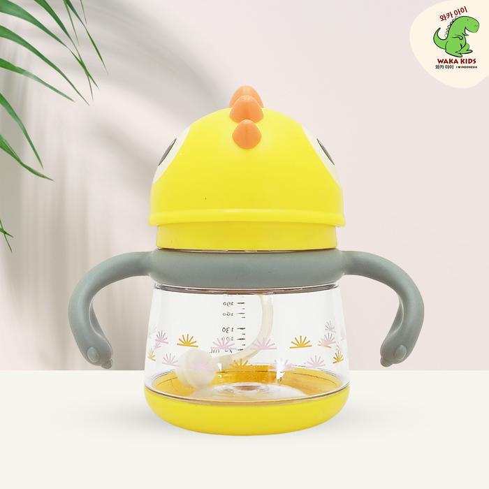 Gambar Wakakids Botol Minum Bayi Mug Gelas Training Cup Anak Anti Tumpah Baby Sippy Cup Karakter Dino 220ml K2302 Venrc - Kuning dari Wakakids undefined Tokopedia