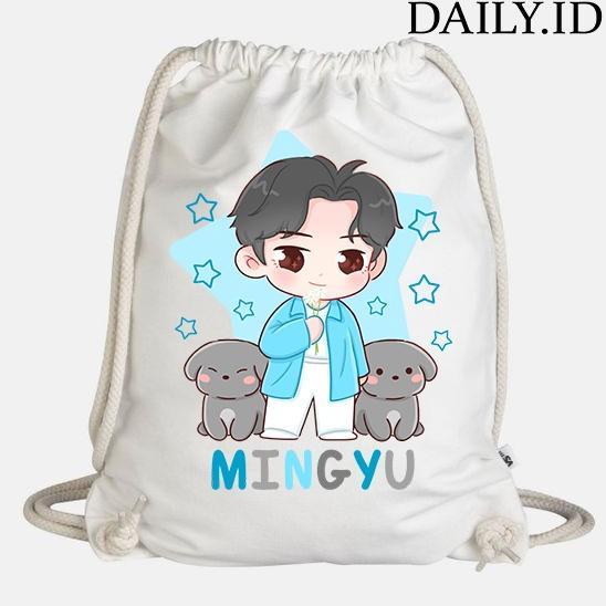 Gambar Banyak Diminati Tas Serut Kanvas Motif Seventeen - SERUT MINGYU, serut besar dari kaylacollect-1 undefined Tokopedia