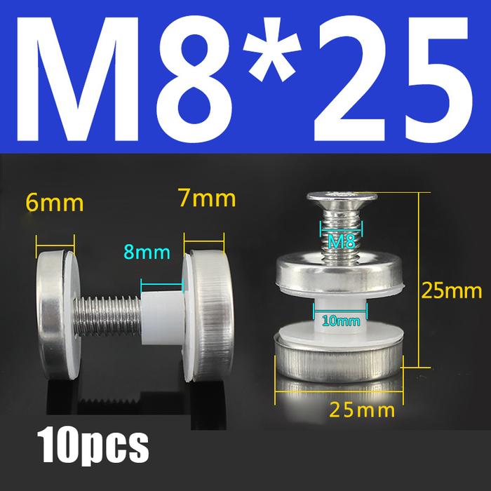 Gambar Baut Penjepit Kaca Penjepit Kaca Stainless Baut Akrilik Penjepit Kaca - 25mm dari ruban.idn undefined Tokopedia