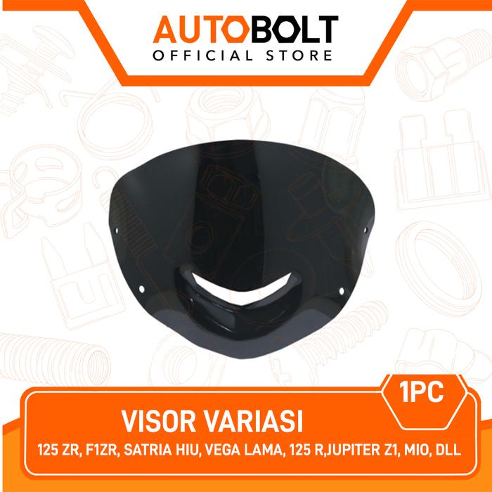 Gambar Visor Variasi F1ZR Vega Lama 125 ZR Satria Hiu 2 Tak Jupiter Z1 Mio - Hitam dari AUTOBOLT Official Store undefined Tokopedia
