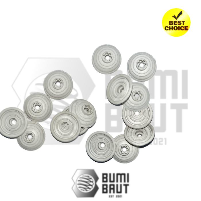 Gambar Roof Seal Set Alderon (20pcs) Sekrup Penutup Anti Bocor Bulat UPVC - Roof Seal dari Bumi Baut undefined Tokopedia